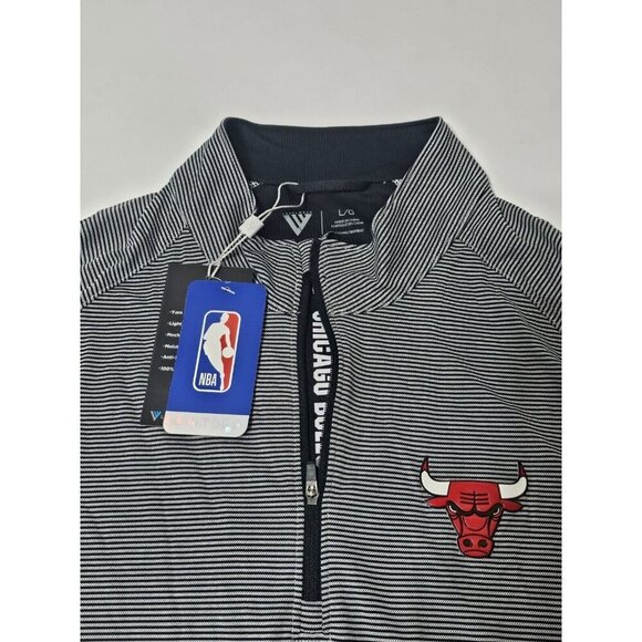Levelwear Other - NEW Official NBA Chicago Bulls Men’s Levelwear 1/4 Zip Pullover Shirt size L